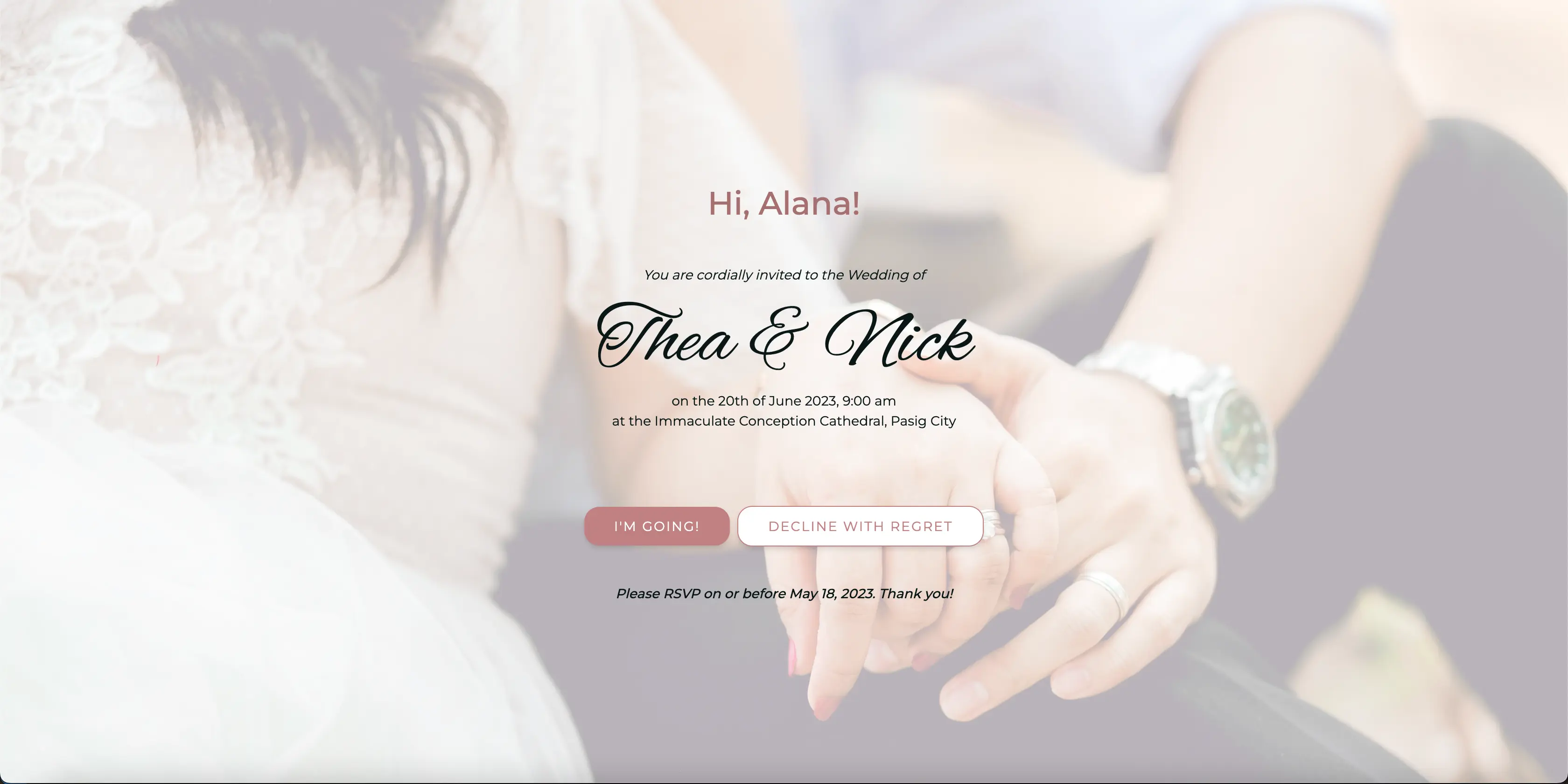 Wedding Invitation Website